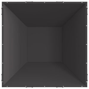 Φωτιά Μαύρο 80 x 80 x 40 cm Ατσάλι - Pakobazaar