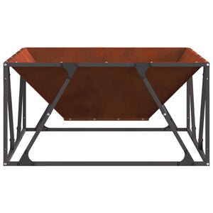 Φωτιά Καφέ 80 x 80 x 40 cm Ατσάλι Σκληρυθέν στον Αέρα - Pakobazaar