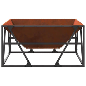 Φωτιά Καφέ 80 x 80 x 40 cm Ατσάλι Σκληρυθέν στον Αέρα - Pakobazaar