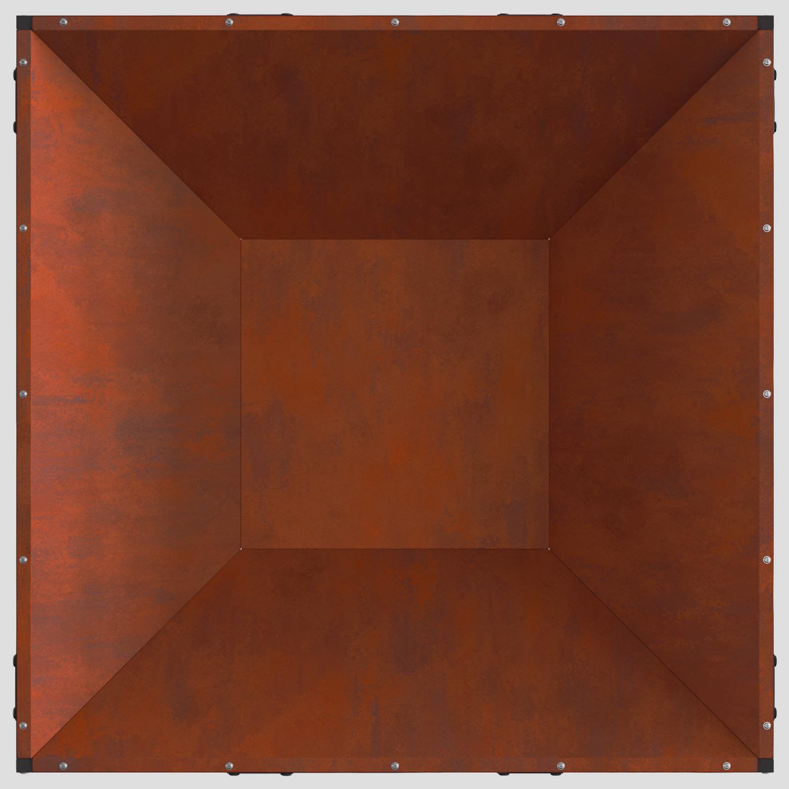 Φωτιά Καφέ 80 x 80 x 40 cm Ατσάλι Σκληρυθέν στον Αέρα - Pakobazaar