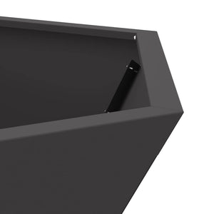 Φωτιά Μαύρο 75 x 75 x 28 εκ. Ατσάλι - Pakobazaar