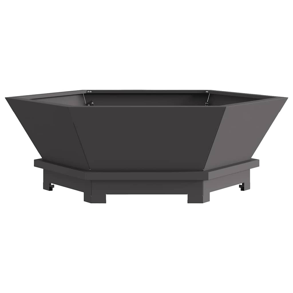 Φωτιά Μαύρο 75 x 75 x 28 εκ. Ατσάλι - Pakobazaar