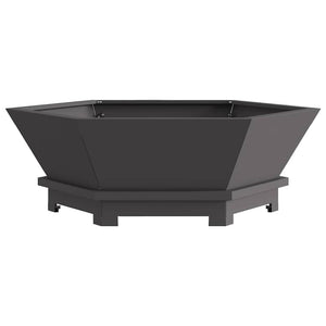 Φωτιά Μαύρο 75 x 75 x 28 εκ. Ατσάλι - Pakobazaar