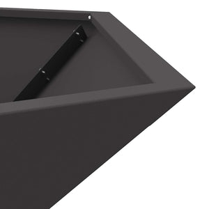 Φωτιά Μαύρο 100 x 100 x 28 εκ. Ατσάλι - Pakobazaar