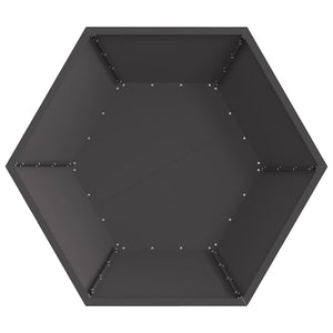Φωτιά Μαύρο 100 x 100 x 28 εκ. Ατσάλι - Pakobazaar