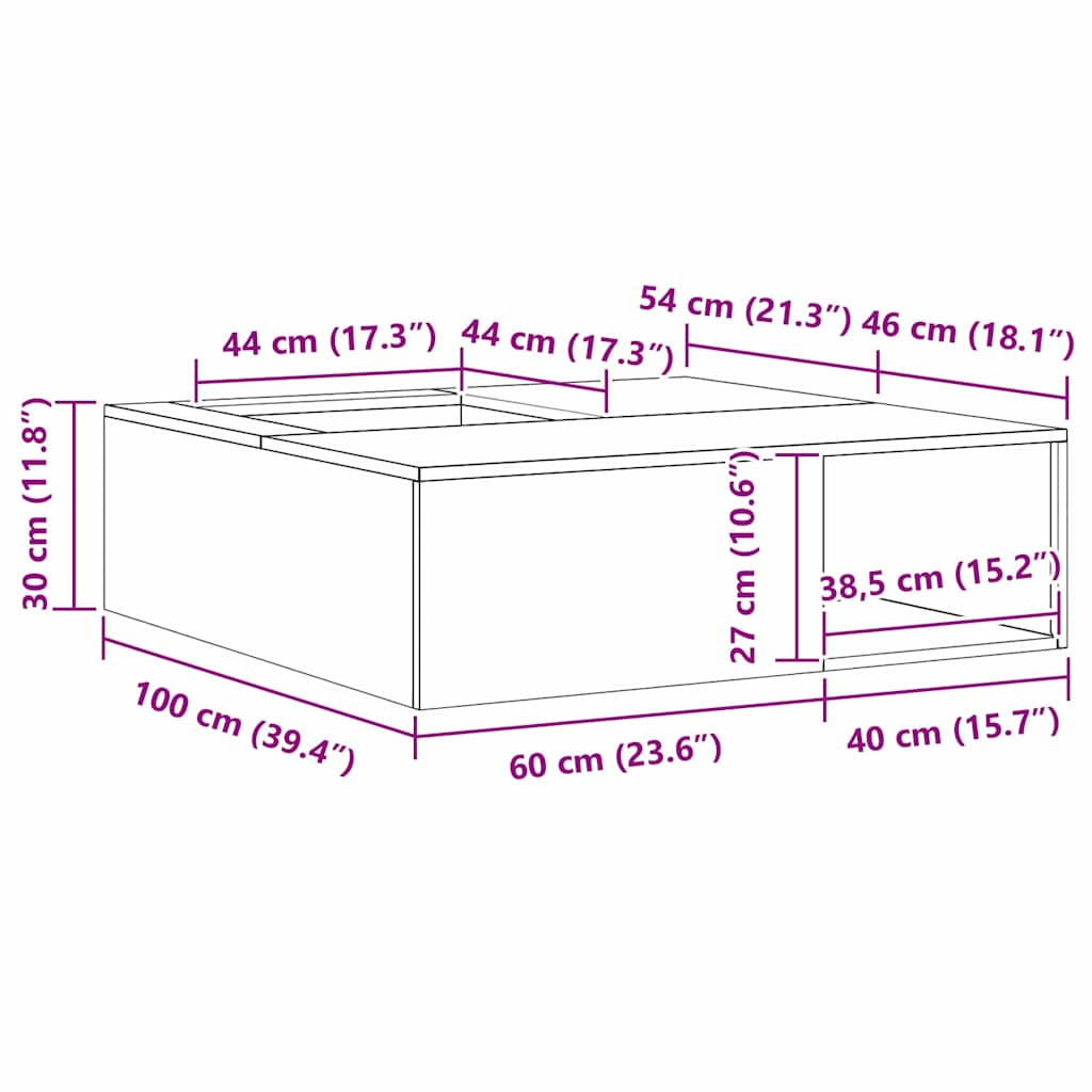 Φωτιά Μαύρο 100 x 100 x 30 cm Ατσάλι - Pakobazaar