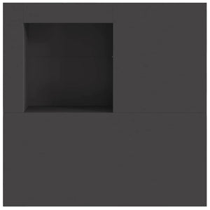 Φωτιά Μαύρο 100 x 100 x 30 cm Ατσάλι - Pakobazaar