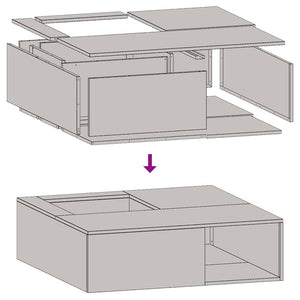 Φωτιά Καφέ 100 x 100 x 30 cm Ατσάλι Σκληρυθέν στον Αέρα - Pakobazaar