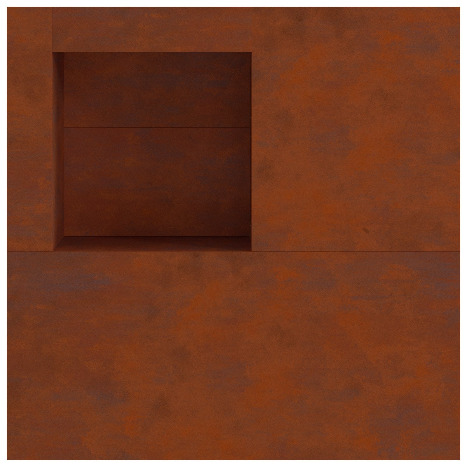 Φωτιά Καφέ 100 x 100 x 30 cm Ατσάλι Σκληρυθέν στον Αέρα - Pakobazaar