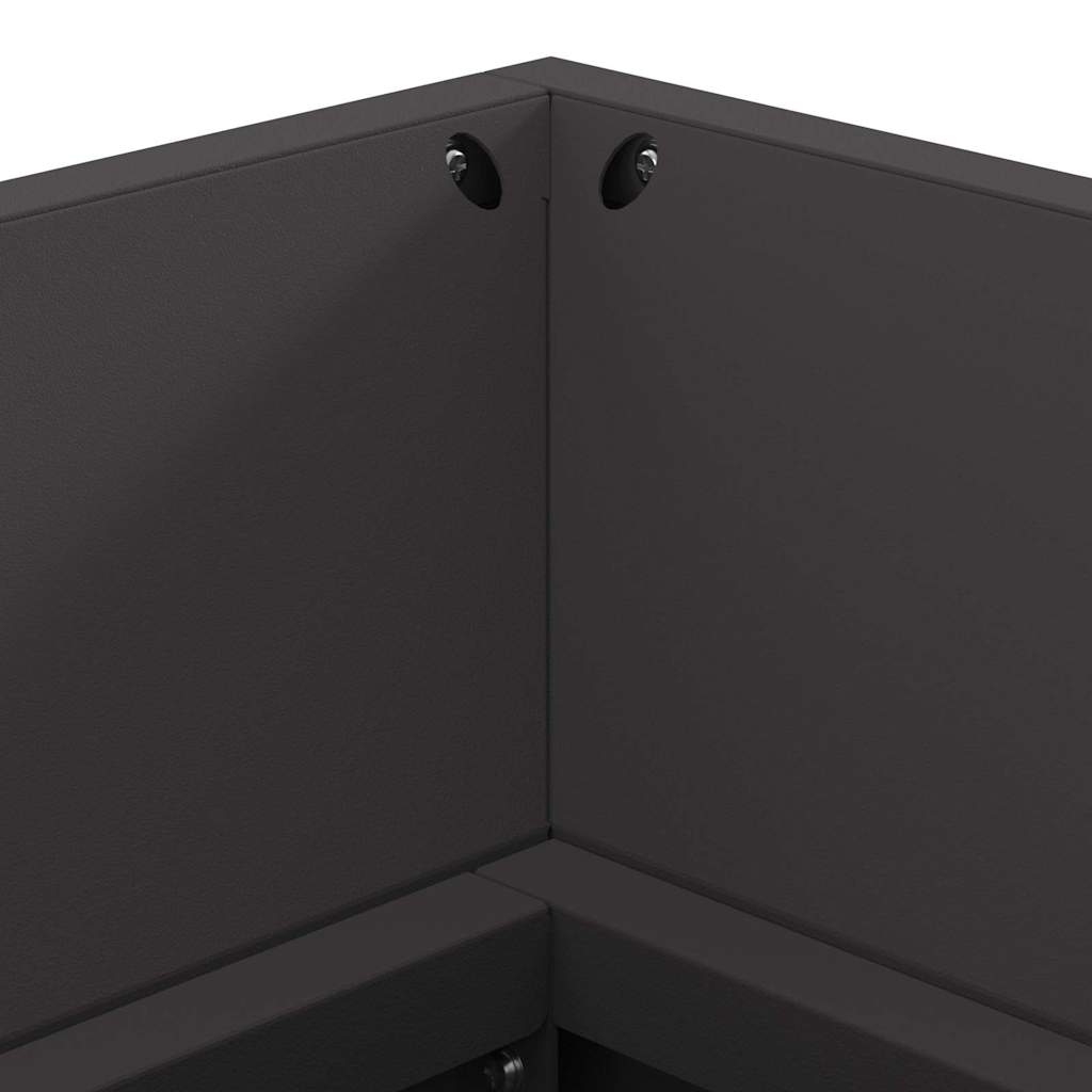 Φωτιά Μαύρο 160 x 45 x 35 εκ Ατσάλι - Pakobazaar
