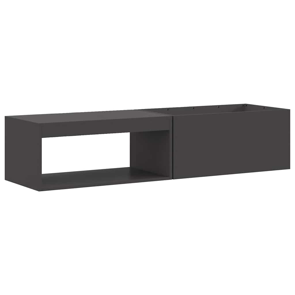 Φωτιά Μαύρο 160 x 45 x 35 εκ Ατσάλι - Pakobazaar