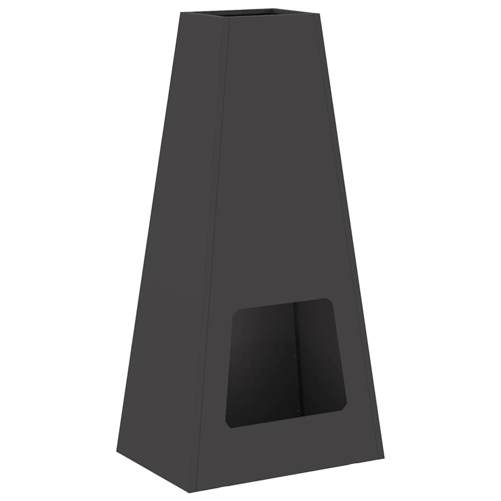Φωτιά Μαύρο 50 x 35 x 100 εκ. Ατσάλι - Pakobazaar
