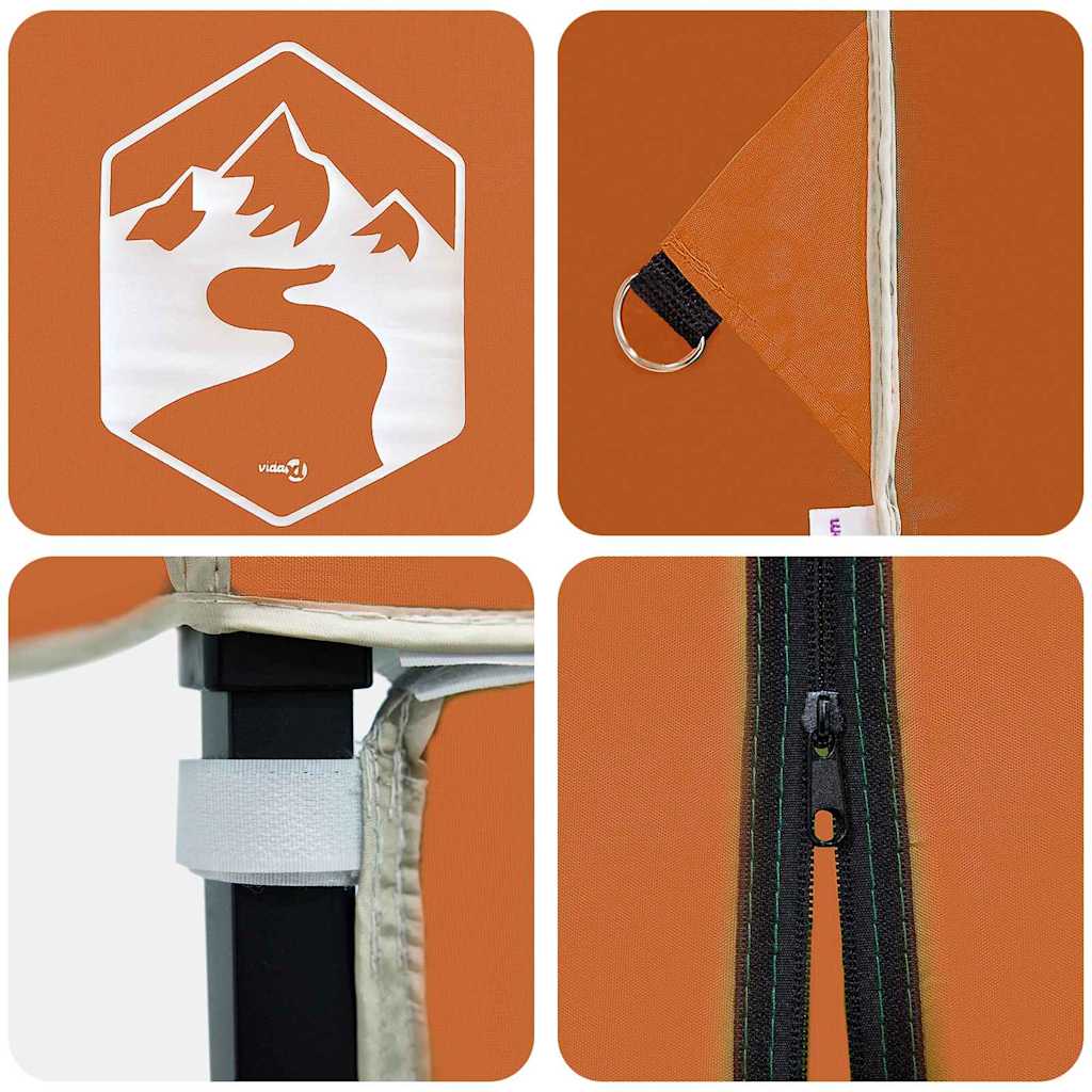 Σκηνή Σκίασης Πορτοκαλί 243 x 243 x 251 εκ ύφασμα - Pakobazaar