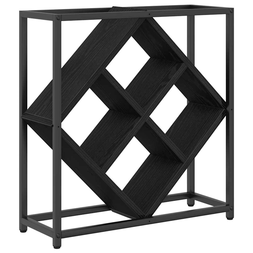 Ράφι Κρασιού Μαύρη Οξυά 51 x 18 x 52,5 εκ. Επεξεργασμένο ξύλο - Pakobazaar