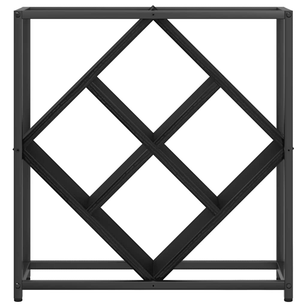 Ράφι Κρασιού Μαύρη Οξυά 51 x 18 x 52,5 εκ. Επεξεργασμένο ξύλο - Pakobazaar