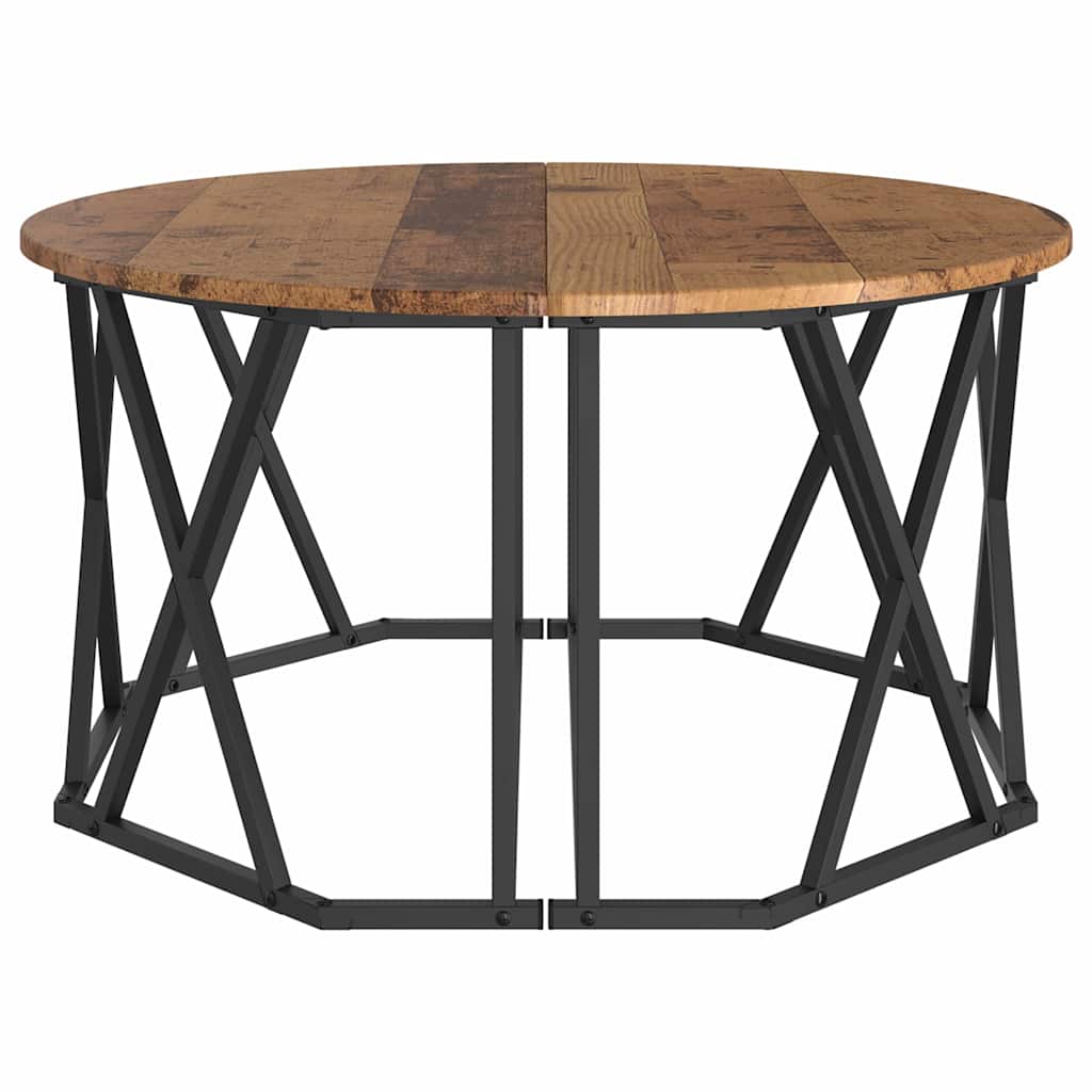 Τραπεζάκι σαλονιού Παλιό Ξύλο 80 x 80 x 42 cm
