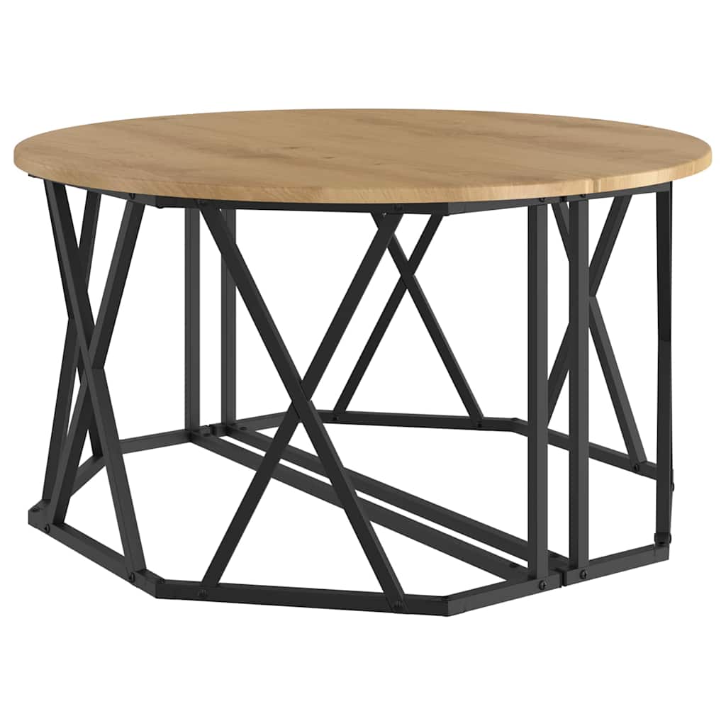 Τραπεζάκι σαλονιού Artisan Oak 80 x 80 x 42 cm - Pakobazaar