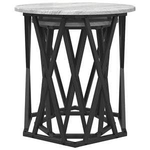 Τραπεζάκι σαλονιού 2 τμχ. Γκρίζο Σονομα 50 x 50 x 50 cm