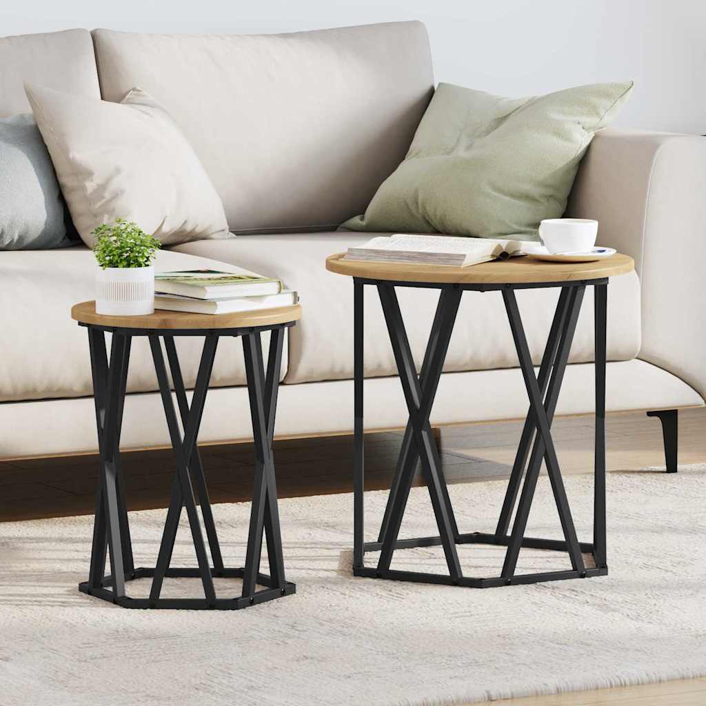 Τραπεζάκι σαλονιού 2 pcs Artisan Oak 50 x 50 x 50 cm