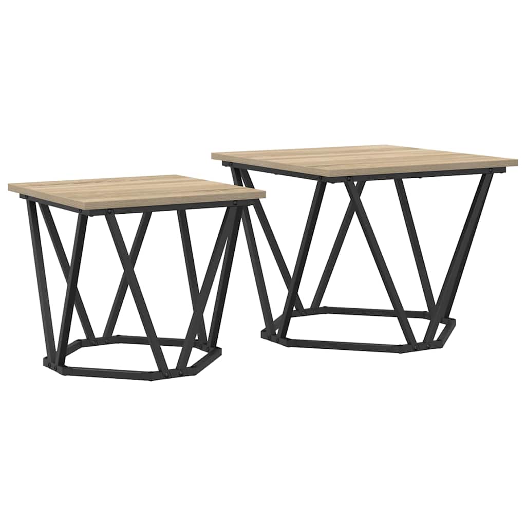 Σετ βοηθητικά τραπεζάκια 2 pcs Δρύς Sonoma - Pakobazaar