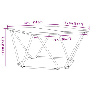 Τραπεζάκι σαλονιού Γκρίζο Σονομα 80 x 80 x 45 cm