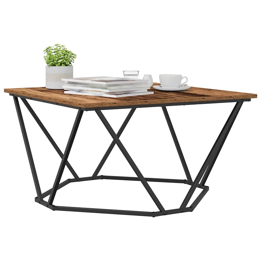 Τραπεζάκι σαλονιού Παλιό Ξύλο 80 x 80 x 45 cm