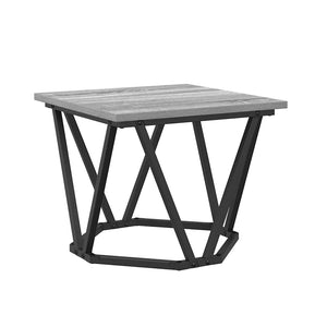 Τραπεζάκι σαλονιού 3 τμχ. Γκρίζο Σονομα 50 x 50 x 40 cm