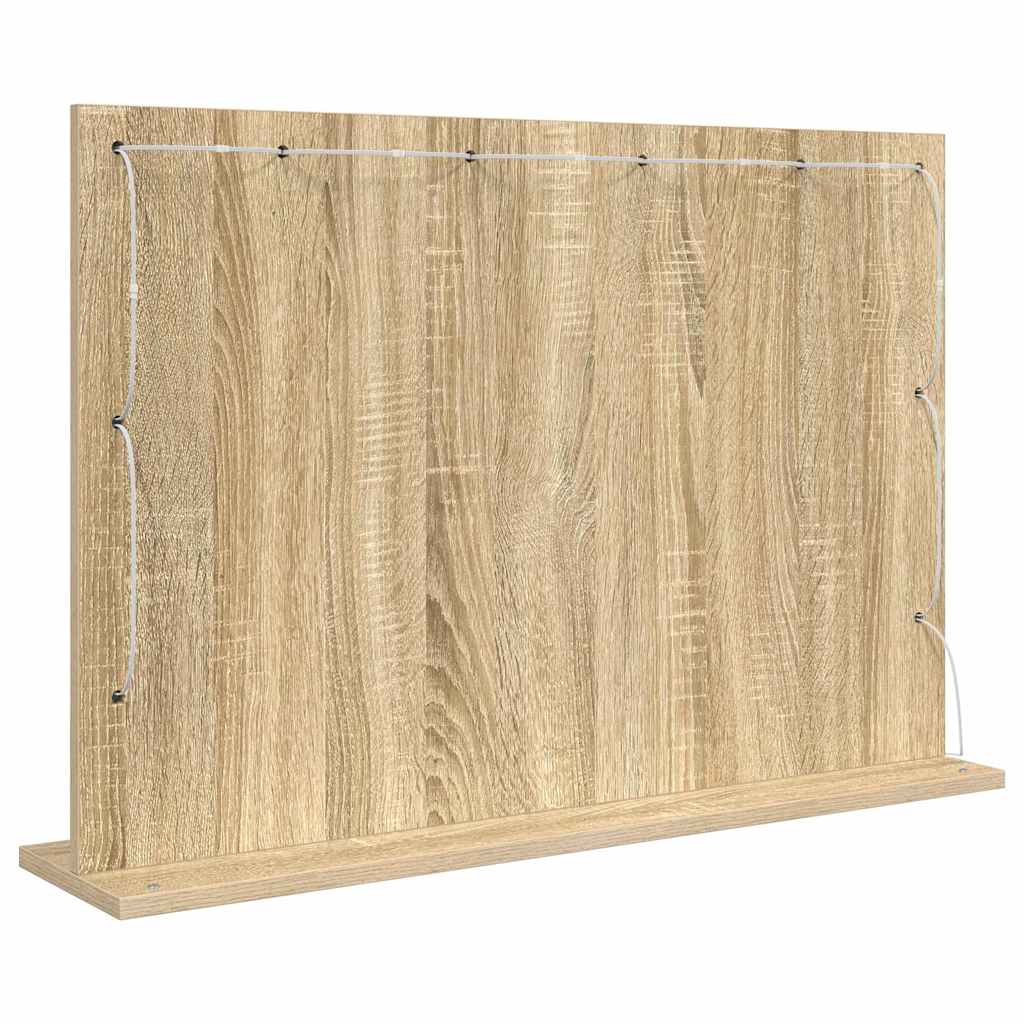 Καθρέφτης τουαλέτας Ορθογώνιος Δρύς Sonoma 80 x 55 x 18 εκ. - Pakobazaar