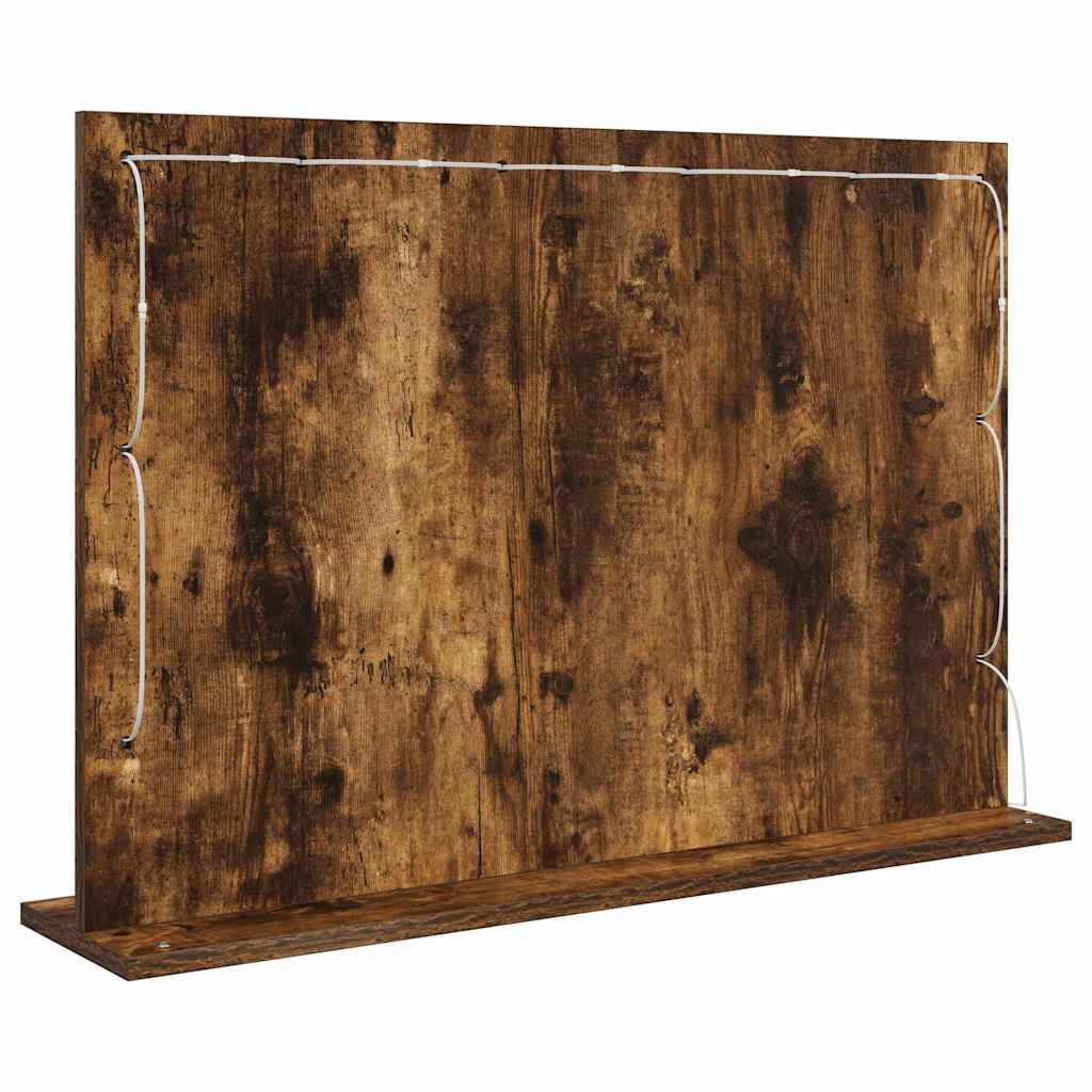 Καθρέφτης τουαλέτας Ορθογώνιος Καπνιστό Δρύς 80 x 55 x 18 εκ. - Pakobazaar