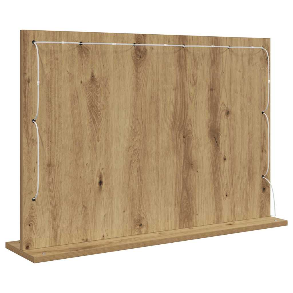 Καθρέφτης τουαλέτας Ορθογώνιος Artisan Oak 80 x 55 x 18 εκ. - Pakobazaar