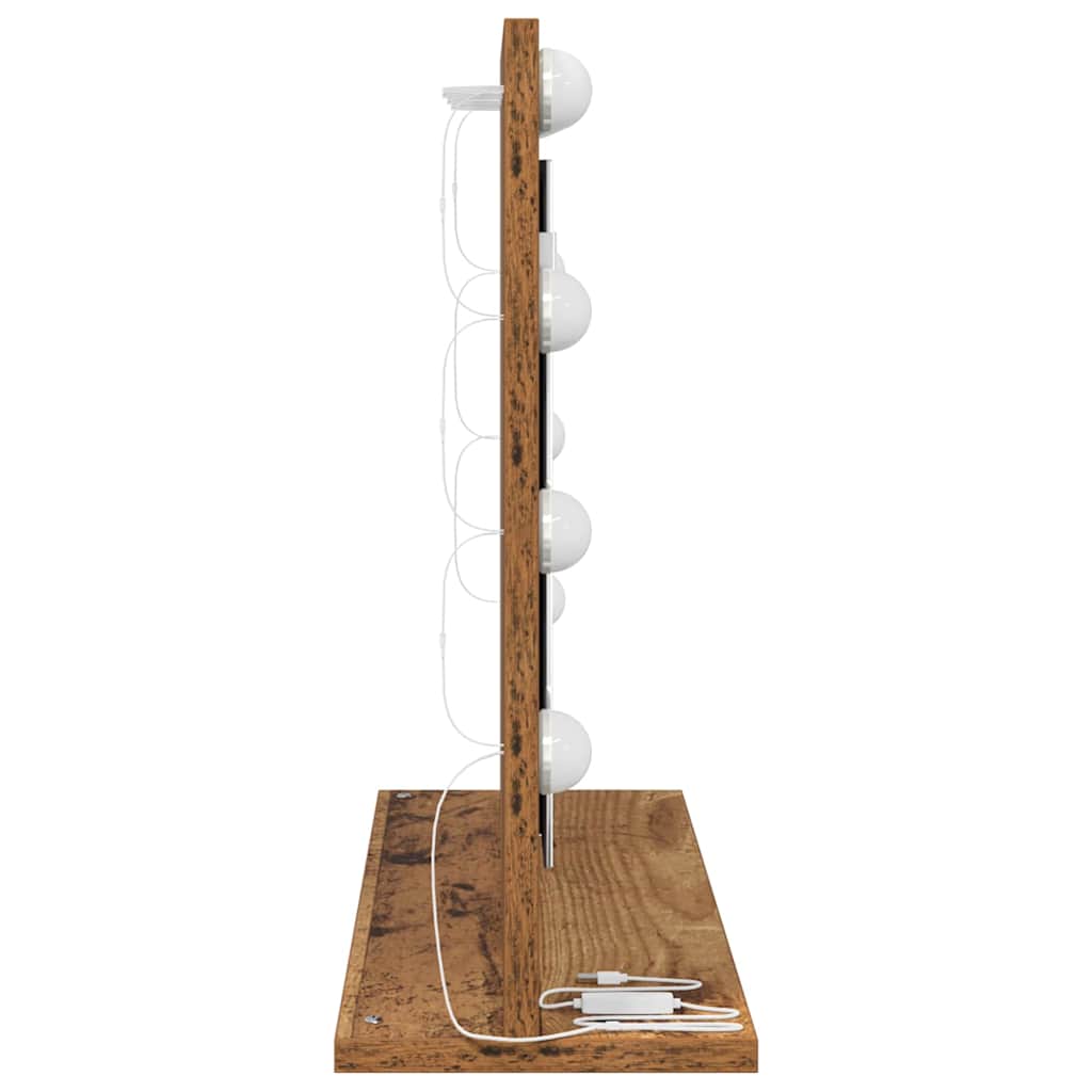 Καθρέφτης τουαλέτας Ορθογώνιος Παλιό ξύλο 60 x 45 x 18 εκ. - Pakobazaar