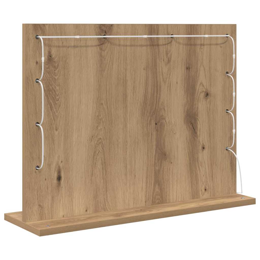 Καθρέφτης τουαλέτας Ορθογώνιος Artisan Oak 60 x 45 x 18 εκ. - Pakobazaar