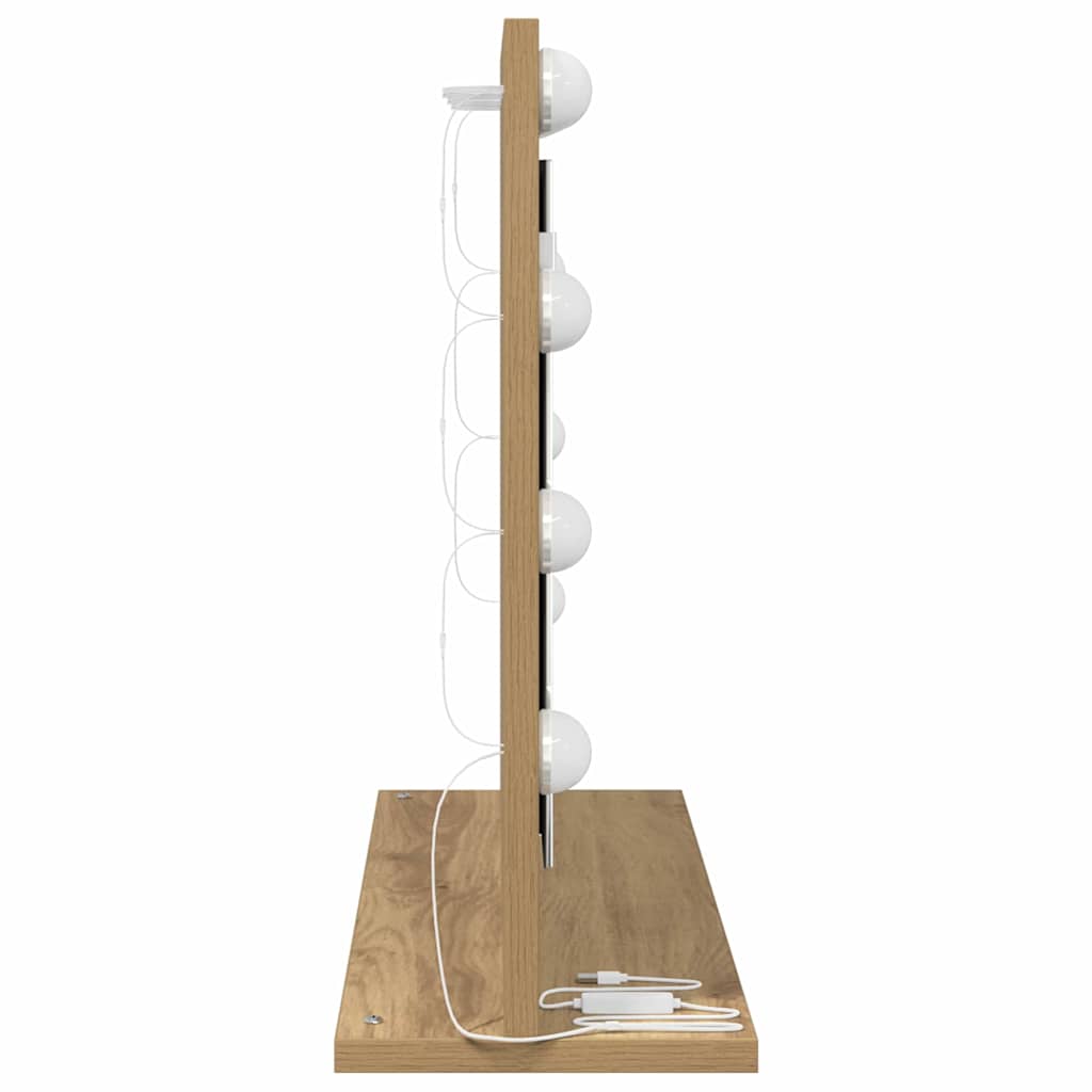 Καθρέφτης τουαλέτας Ορθογώνιος Artisan Oak 60 x 45 x 18 εκ. - Pakobazaar