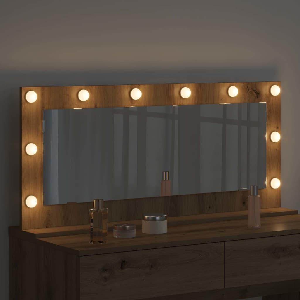 Καθρέφτης τουαλέτας Ορθογώνιος Artisan Oak 100 x 45 x 18 εκ. - Pakobazaar