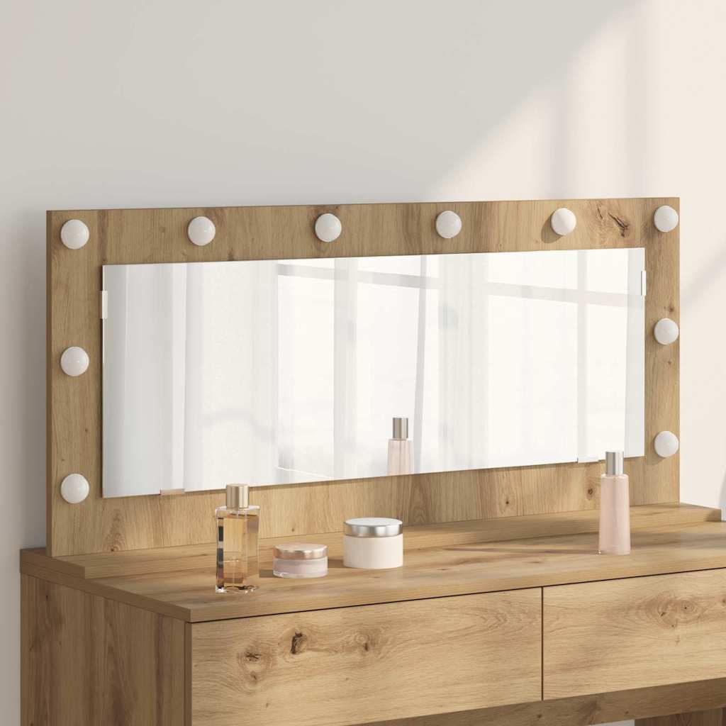 Καθρέφτης τουαλέτας Ορθογώνιος Artisan Oak 100 x 45 x 18 εκ. - Pakobazaar