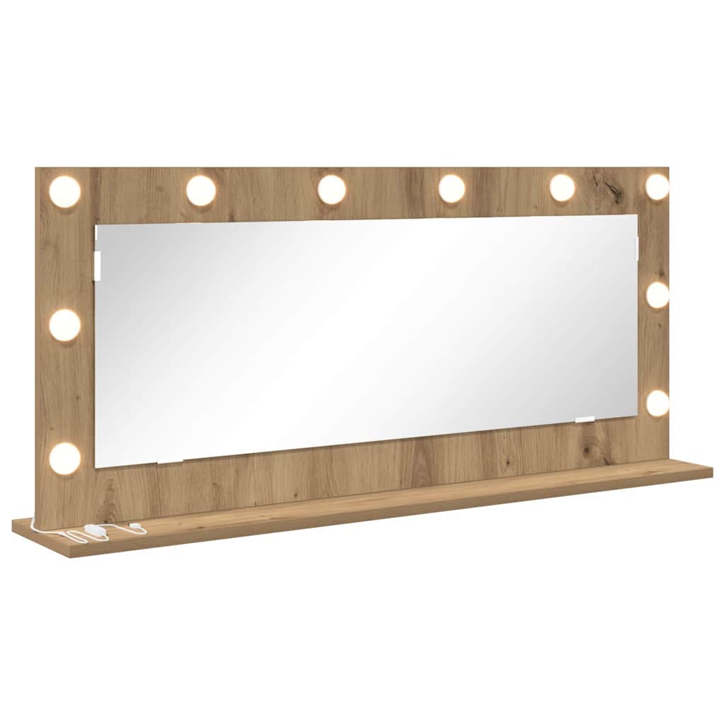 Καθρέφτης τουαλέτας Ορθογώνιος Artisan Oak 100 x 45 x 18 εκ. - Pakobazaar