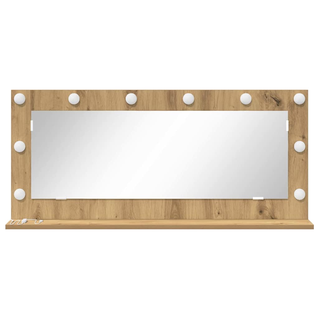 Καθρέφτης τουαλέτας Ορθογώνιος Artisan Oak 100 x 45 x 18 εκ. - Pakobazaar