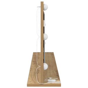 Καθρέφτης τουαλέτας Ορθογώνιος Artisan Oak 100 x 45 x 18 εκ. - Pakobazaar