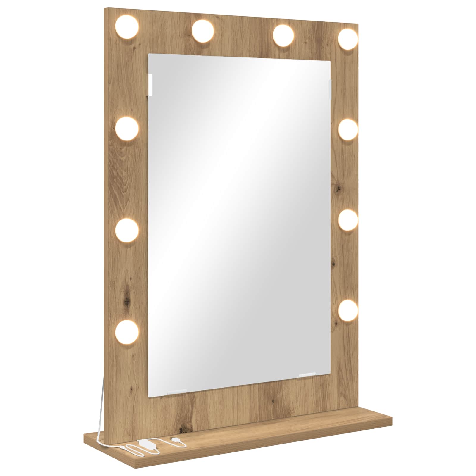 Καθρέφτης τουαλέτας Ορθογώνιος Artisan Oak 70 x 50 x 18 εκ. - Pakobazaar