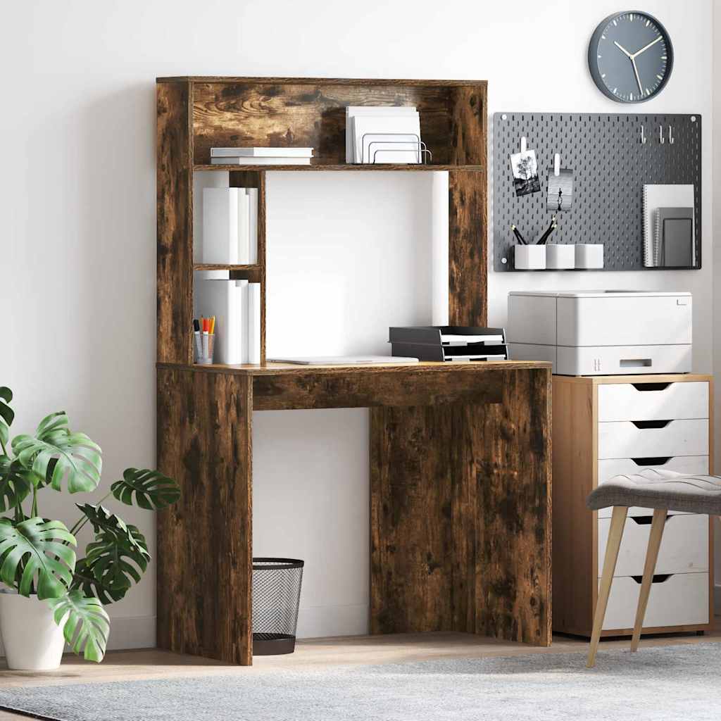 Γραφείο Καπνιστό Δρύς 91 x 50 x 149 εκ Επεξεργασμένο ξύλο