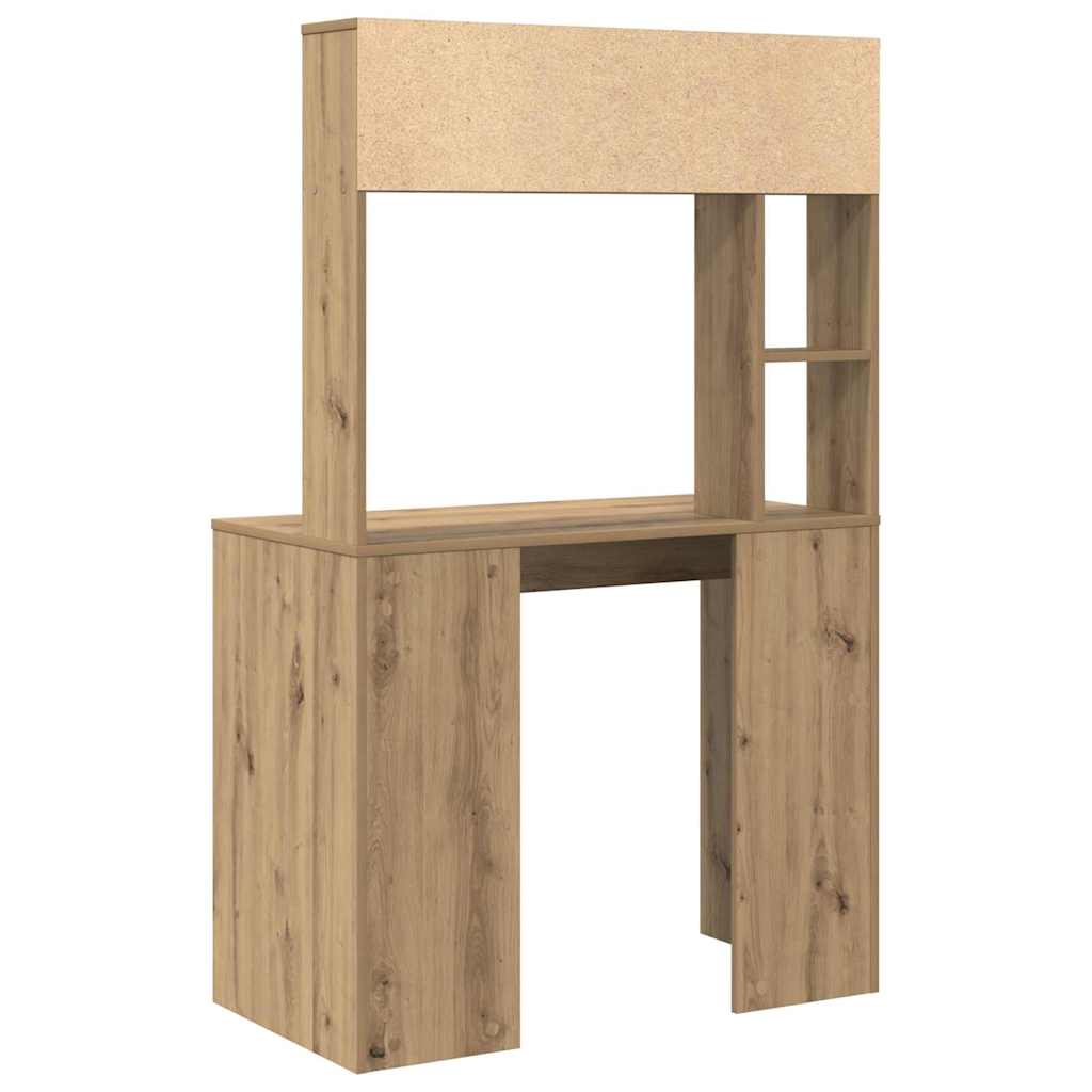 Γραφείο με ράφι Artisan Oak 91 x 50 x 149 εκ Επεξεργασμένο ξύλο - Pakobazaar