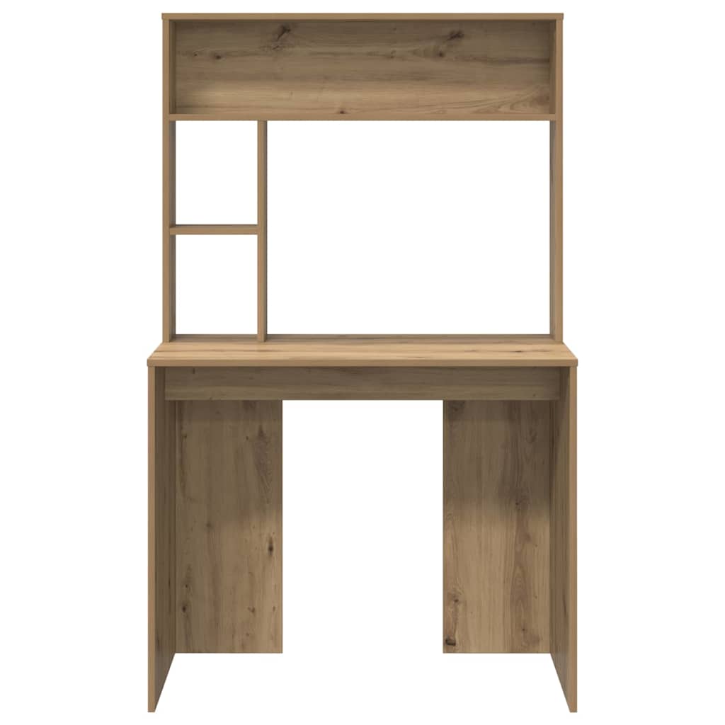 Γραφείο με ράφι Artisan Oak 91 x 50 x 149 εκ Επεξεργασμένο ξύλο - Pakobazaar