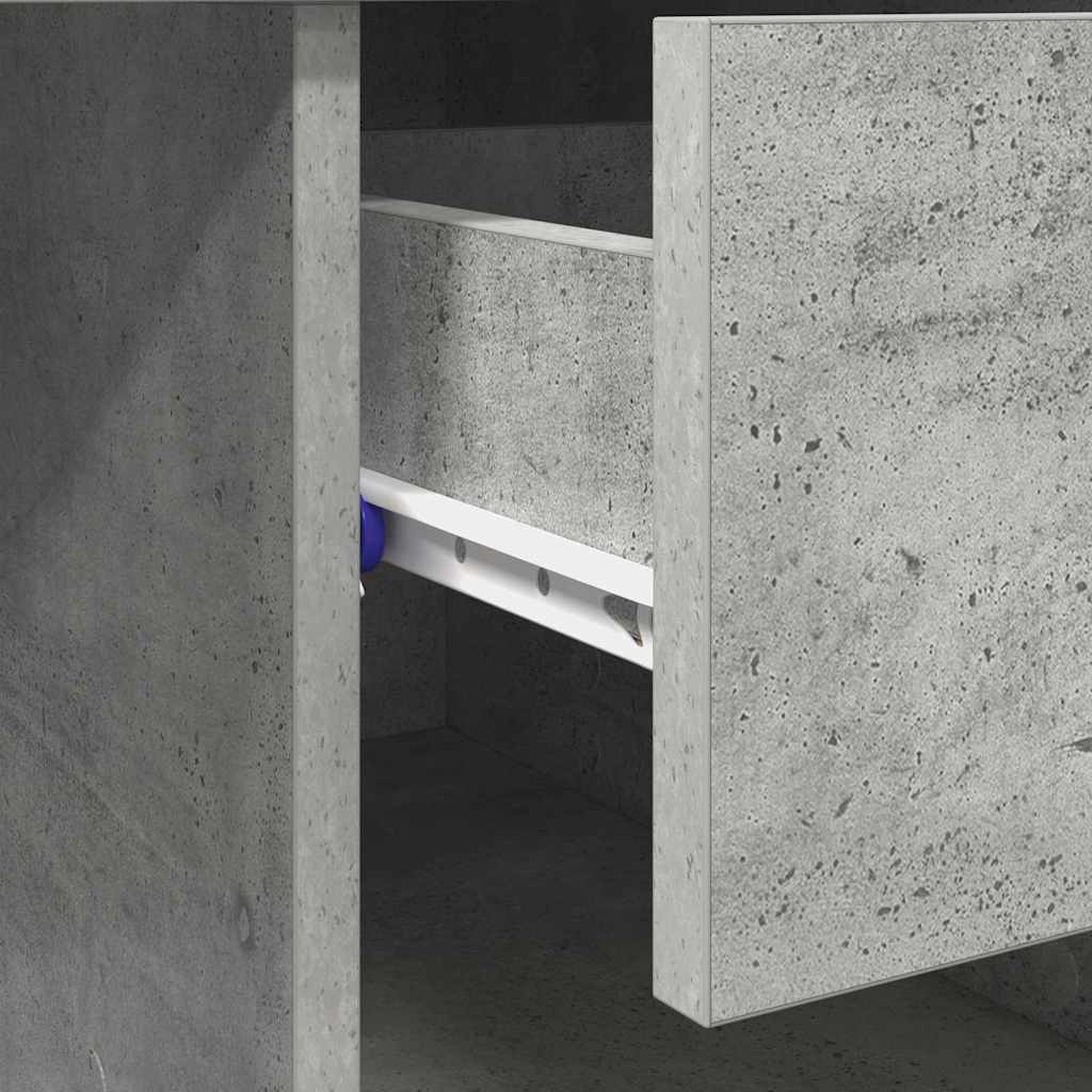 Γραφείο Σκυρόδεμα Γκρι 90 x 49 x 75 εκ Επεξεργασμένο ξύλο