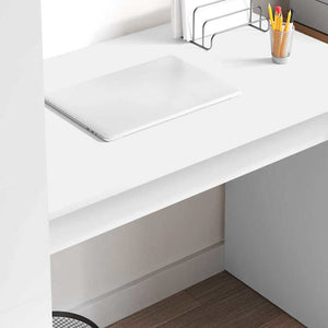 Γραφείο με ράφι Λευκό 113 x 54 x 120 εκ. Επεξεργασμένο ξύλο - Pakobazaar