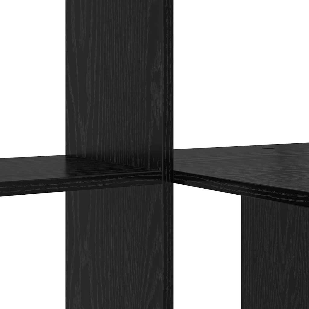 Γραφείο Μαύρη Οξυά 131,5 x 50 x 106,5 εκ. Επεξεργασμένο ξύλο