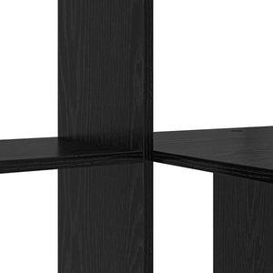 Γραφείο Μαύρη Οξυά Επεξεργασμένο Ξύλο 131,5 x 50 x 106,5 εκ.
