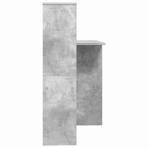 Γραφείο με ράφι Σκυρόδεμα Γκρι 131,5 x 50 x 106,5 εκ. - Pakobazaar