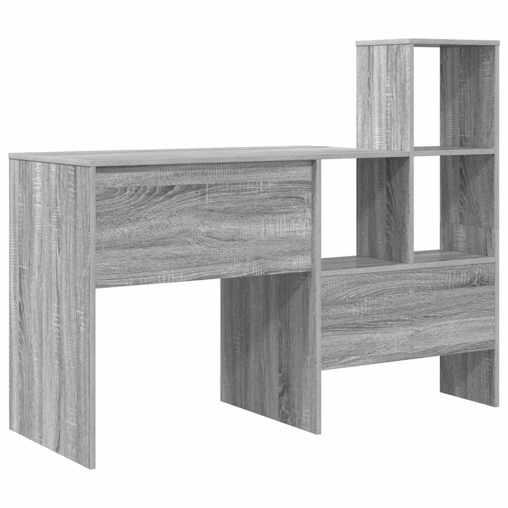 Γραφείο Γκρίζο Σονομα 131,5 x 50 x 106,5 εκ. Επεξεργασμένο ξύλο - Pakobazaar