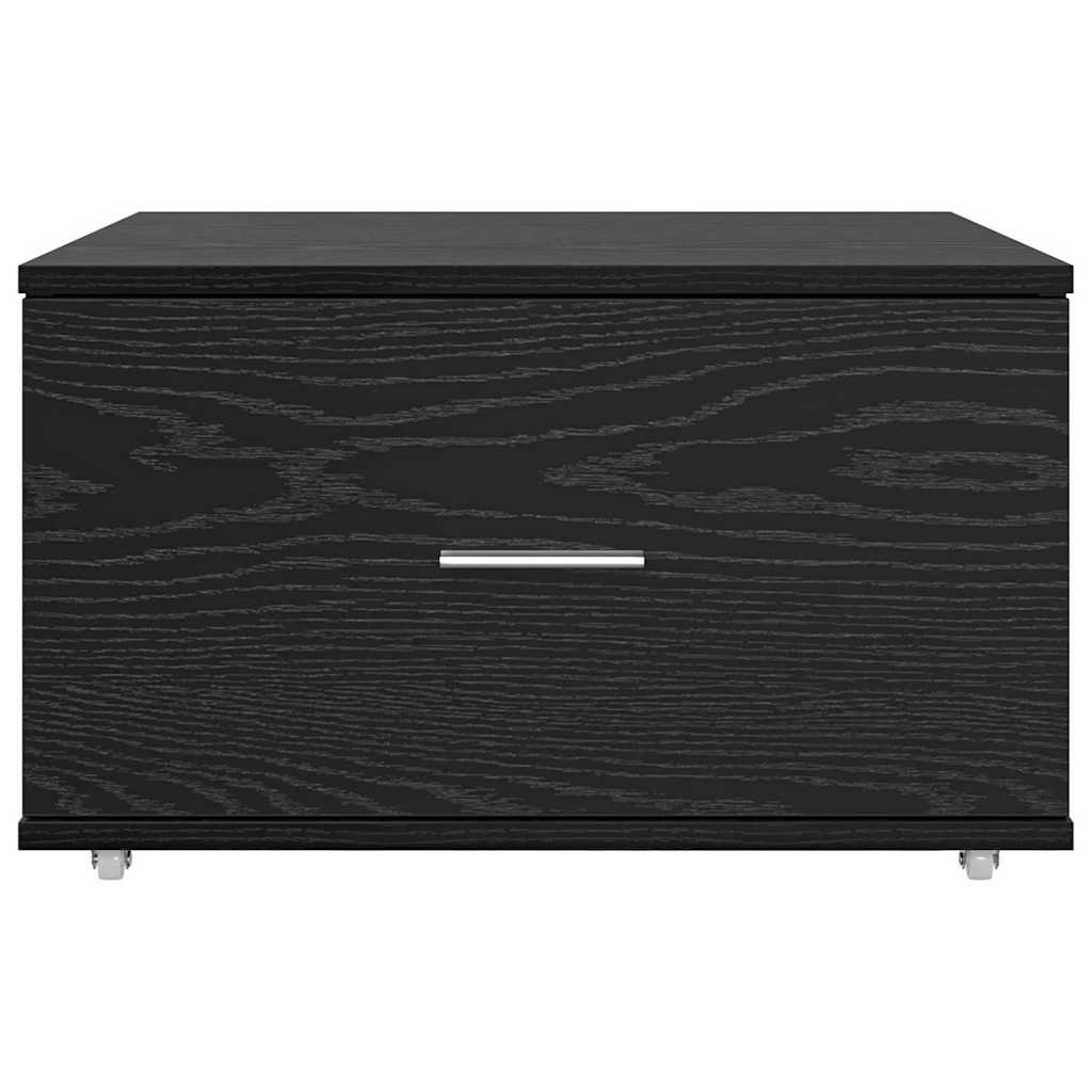 Ντουλάπι με Συρτάρια με τροχούς Μαύρη Οξυά 55 x 45 x 31 εκ - Pakobazaar