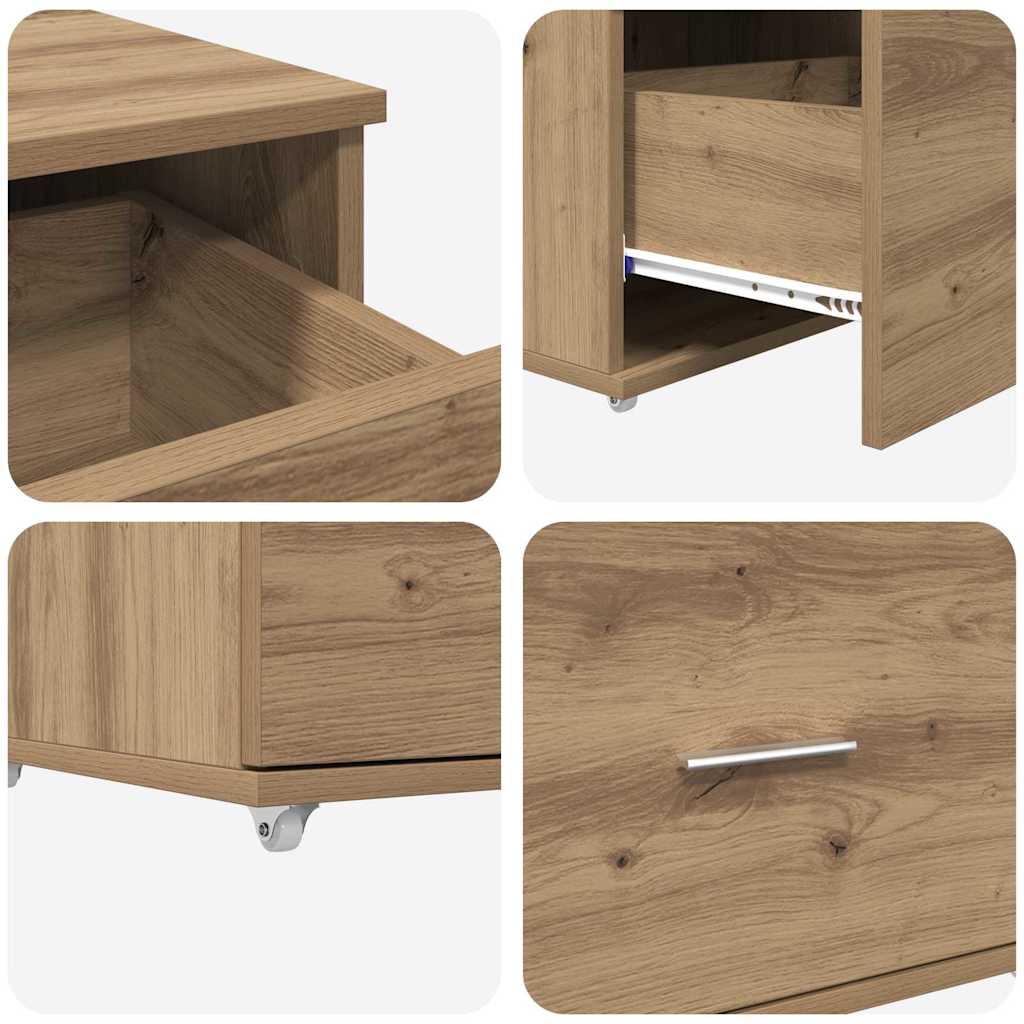 Ντουλάπι με Συρτάρια με τροχούς Artisan Oak 55 x 45 x 31 εκ